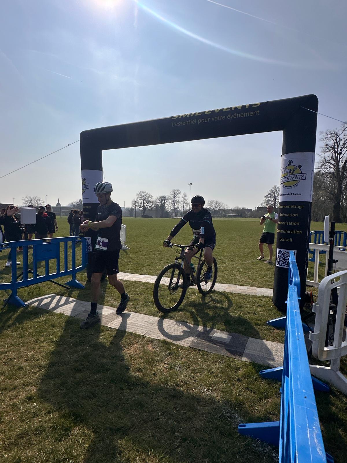 Arrivée du RUN&Bike DBO FRANCE