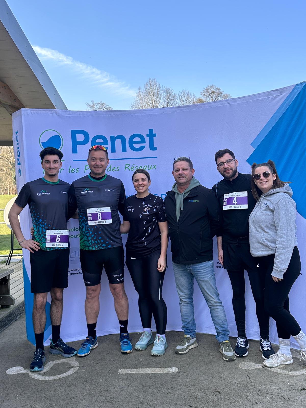 Equipe DBO France au départ de la PENET RACE