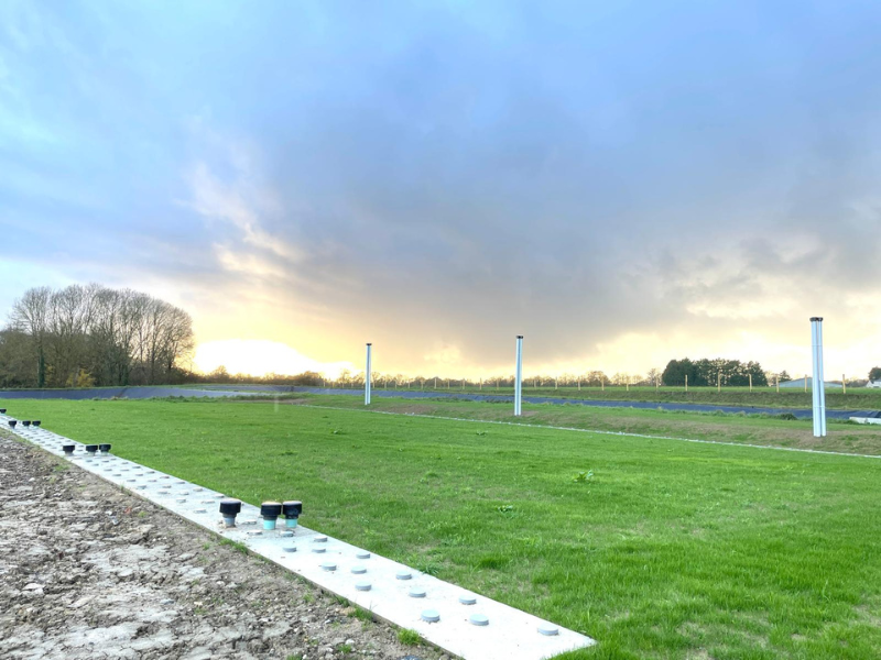 Filtre EnviroSeptic engazonné réhabilitation de la station d'assainissement de la commune de LOUISFERT en Loire Atlantique