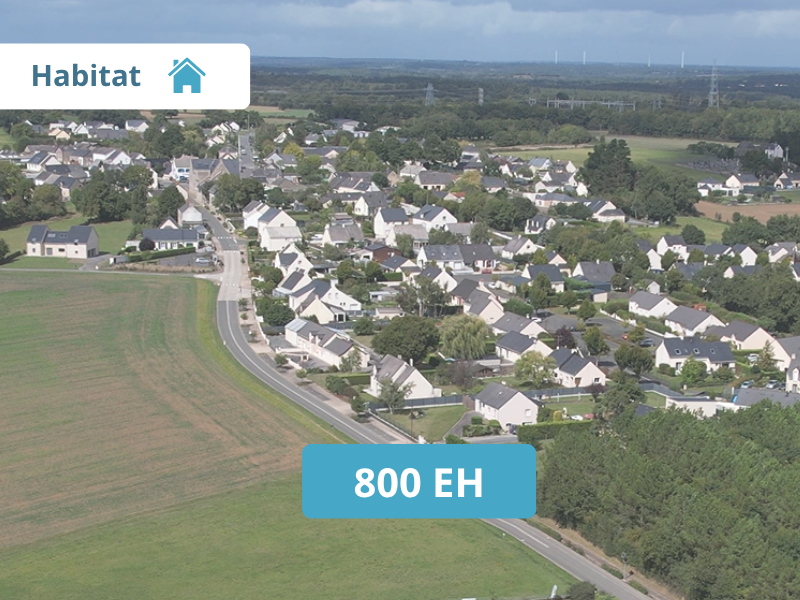 Village de LOUISFERT en Loire Atlantique (44) vu aérienne