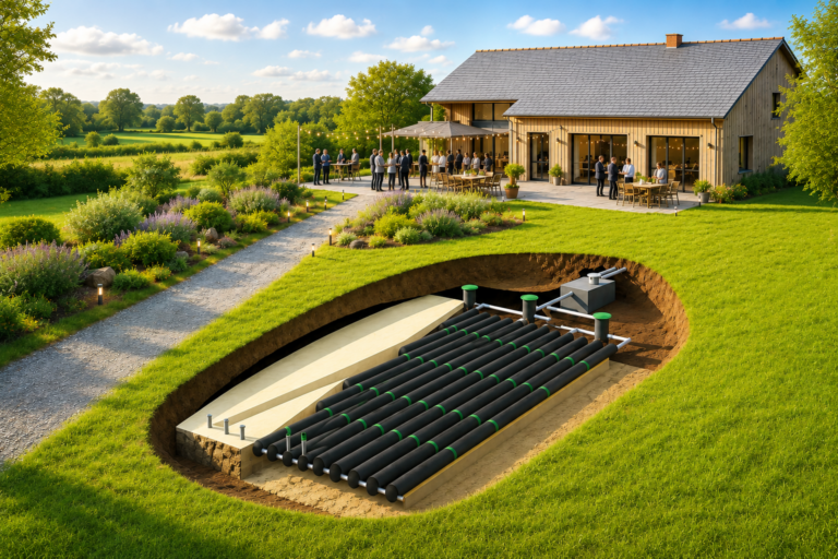 Assainissement EnviroSeptic gite et salle de reception - DBO FRANCE