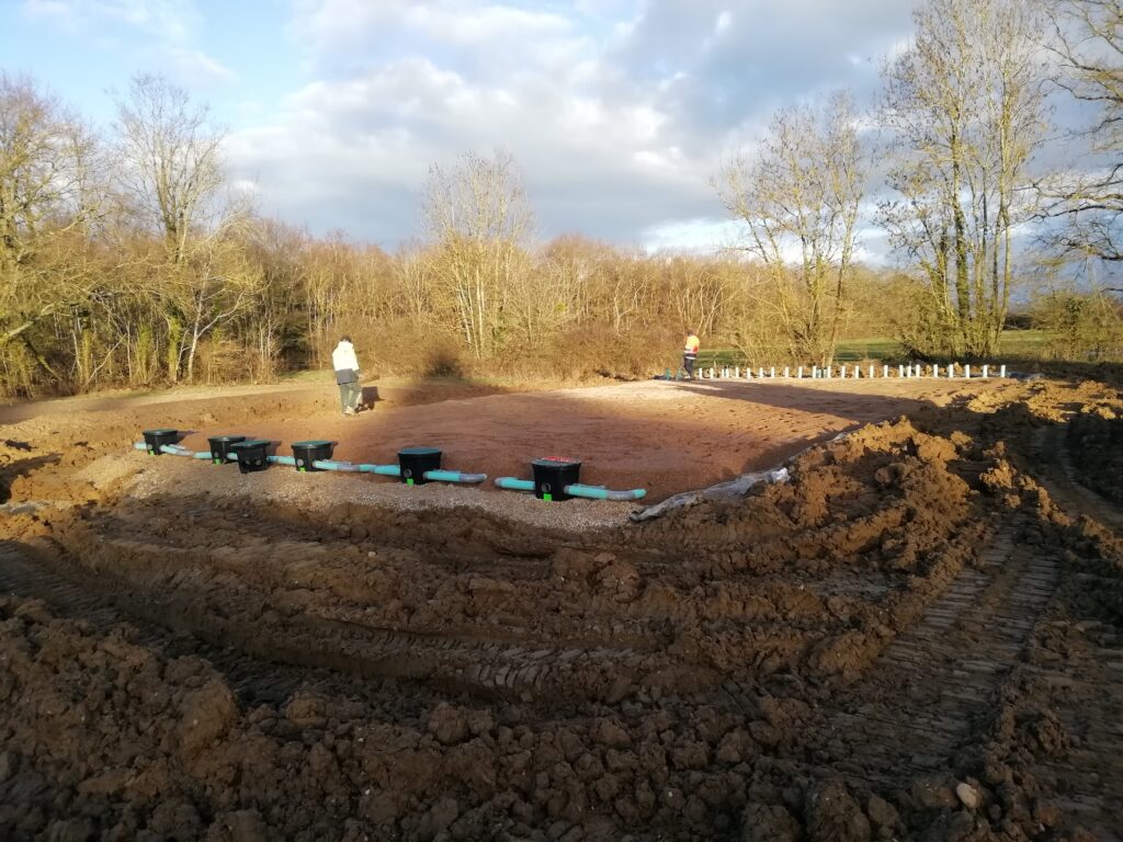 Filtre EnviroSeptic 100EH installe en 2018 Lotissement STE OLIVE 01